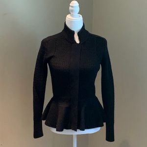 Ann Taylor Knit Sweater Blazer Jacket EUC